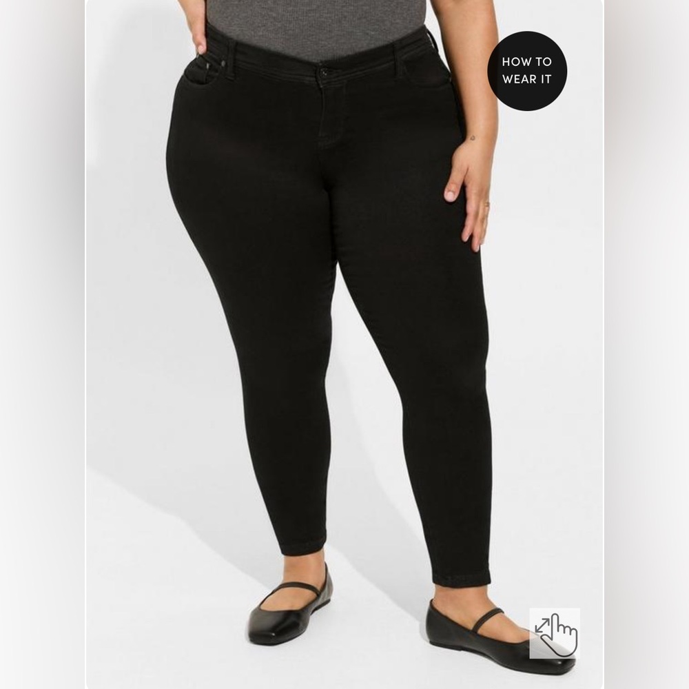 Luxe Skinny Jean - Sateen Stretch Black